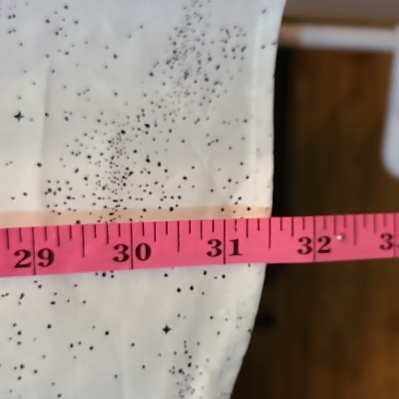 Kenneth Cole Button Down Shirt White With Speckled Black and Grey Trim Size L - Picture 8 of 16